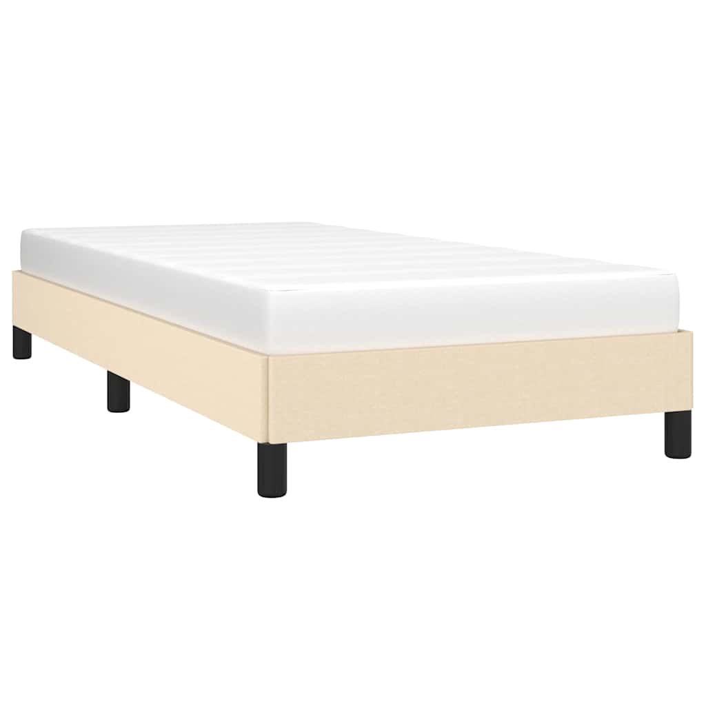 Giroletto senza Materasso Crema 80x200 cm in Tessuto