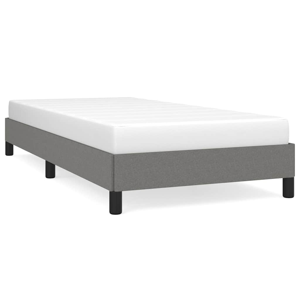 Giroletto senza Materasso Grigio Scuro 90x190 cm Tessuto