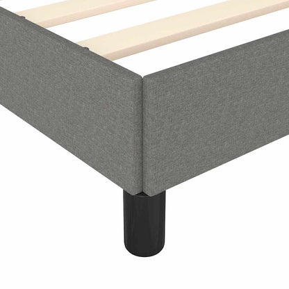 Giroletto senza Materasso Grigio Scuro 90x190 cm Tessuto