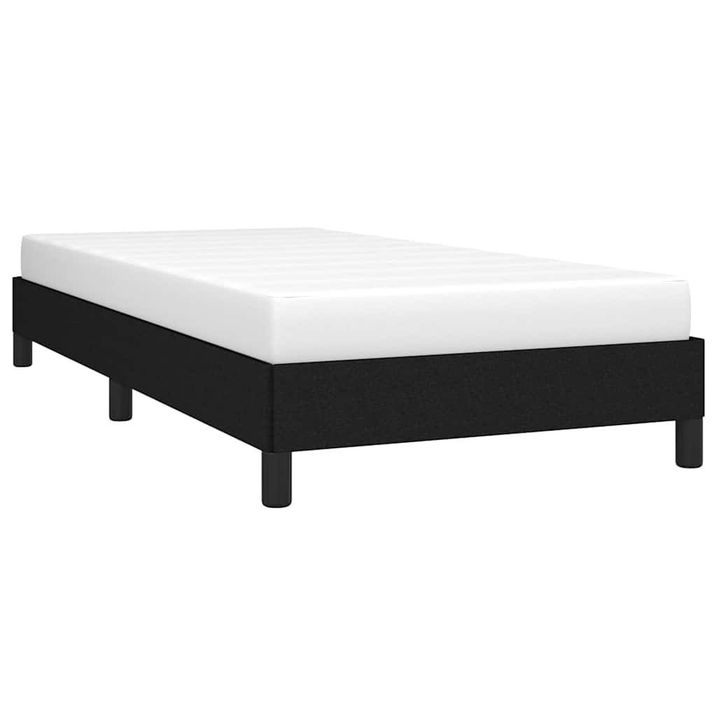 Giroletto senza Materasso Nero 90x190 cm in Tessuto
