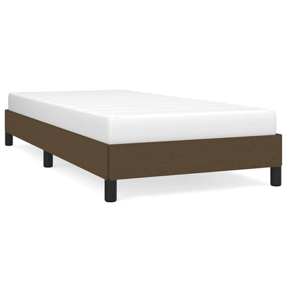 Giroletto senza Materasso Marrone Scuro 90x190 cm Tessuto