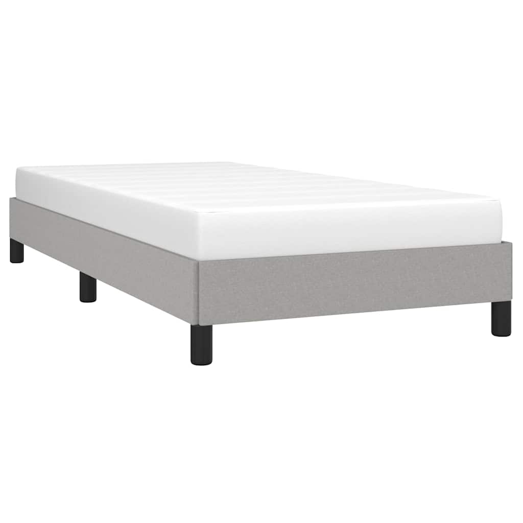 Giroletto senza Materasso Grigio Chiaro 90x200 cm Tessuto