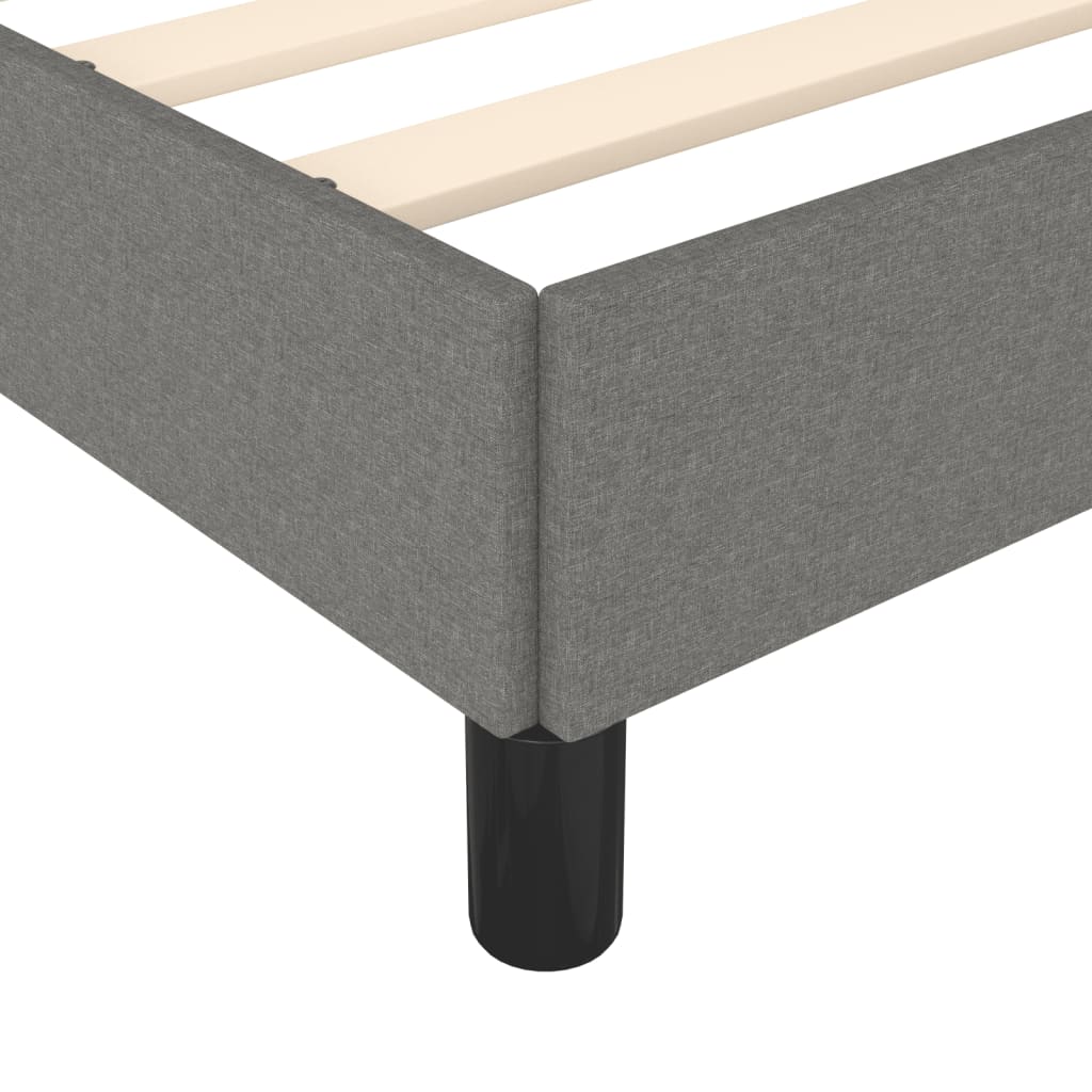 Giroletto senza Materasso Grigio Scuro 90x200 cm Tessuto | homemem39