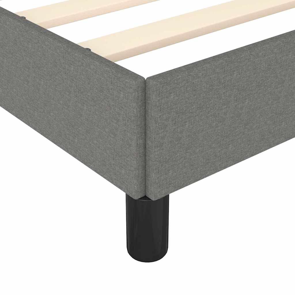 Giroletto senza Materasso Grigio Scuro 90x200 cm Tessuto