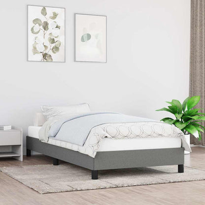 Giroletto senza Materasso Grigio Scuro 90x200 cm Tessuto