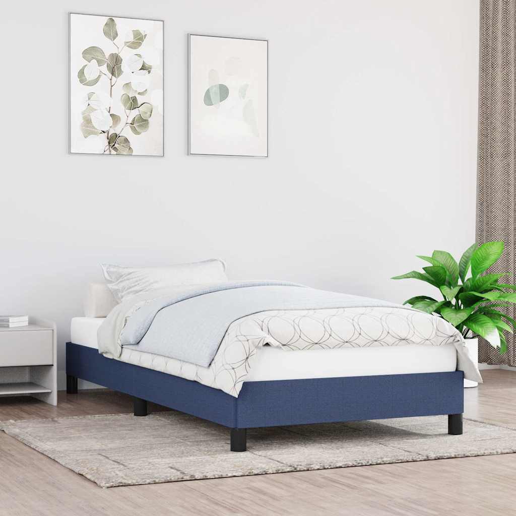 Giroletto senza Materasso Blu 90x200 cm in Tessuto