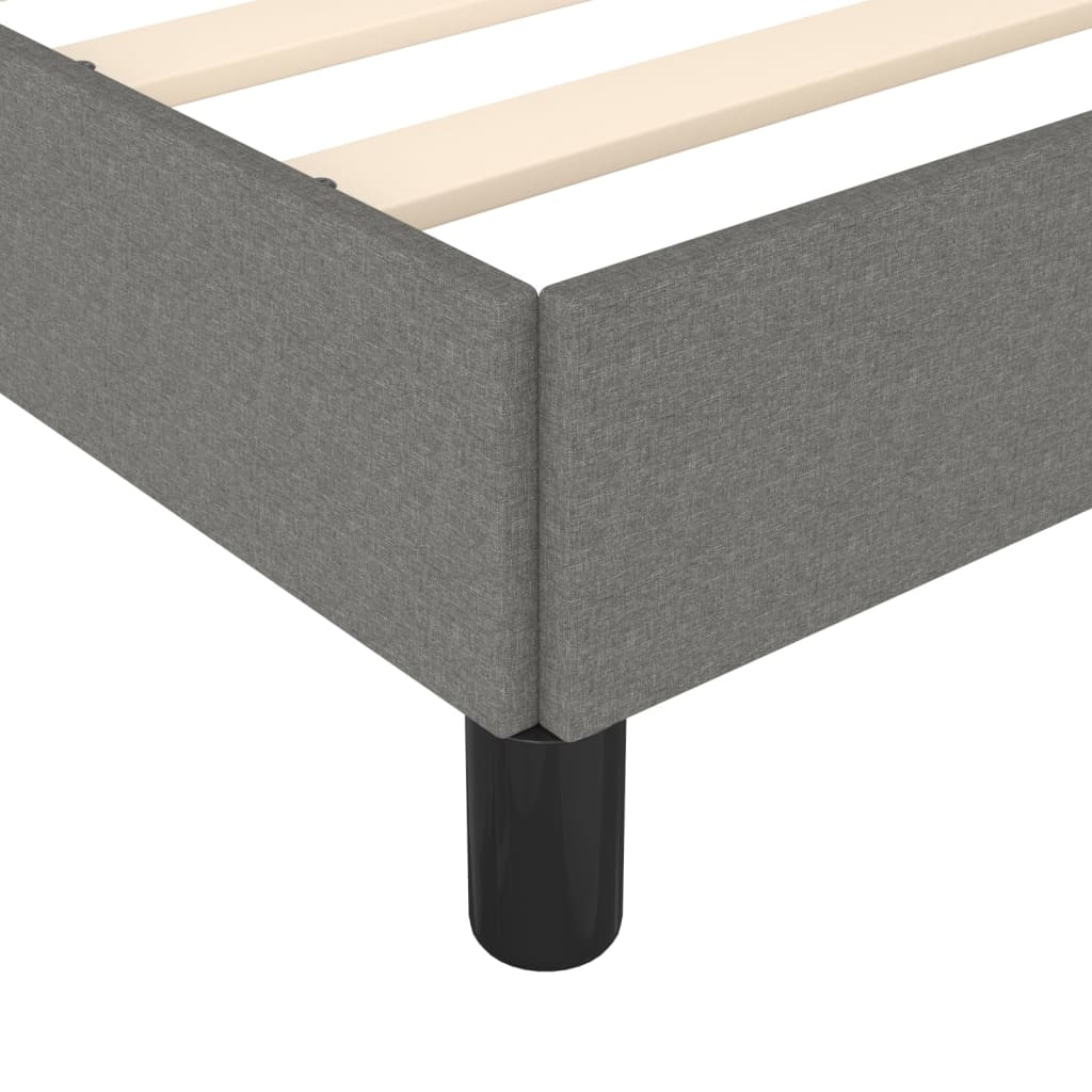 Giroletto senza Materasso Grigio Scuro 100x200 cm Tessuto | homemem39