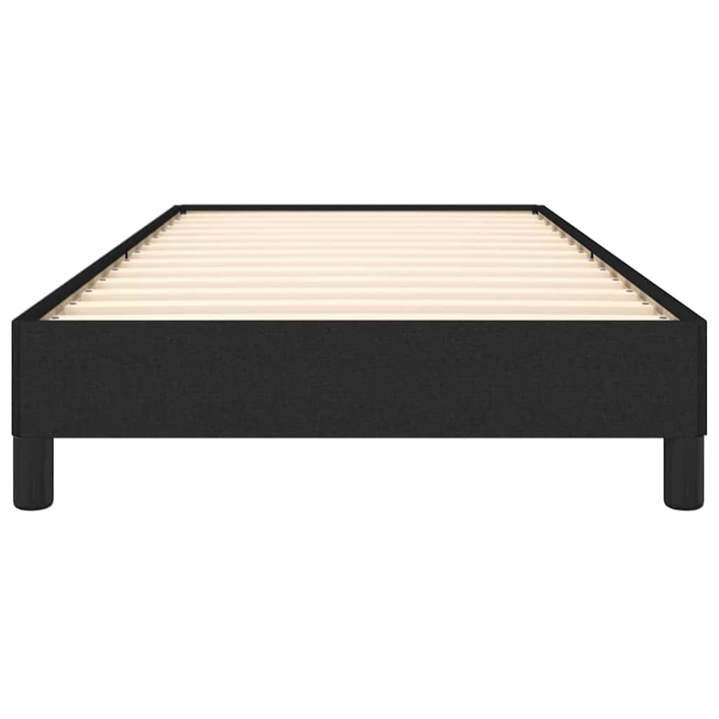 Giroletto senza Materasso Nero 100x200 cm in Tessuto