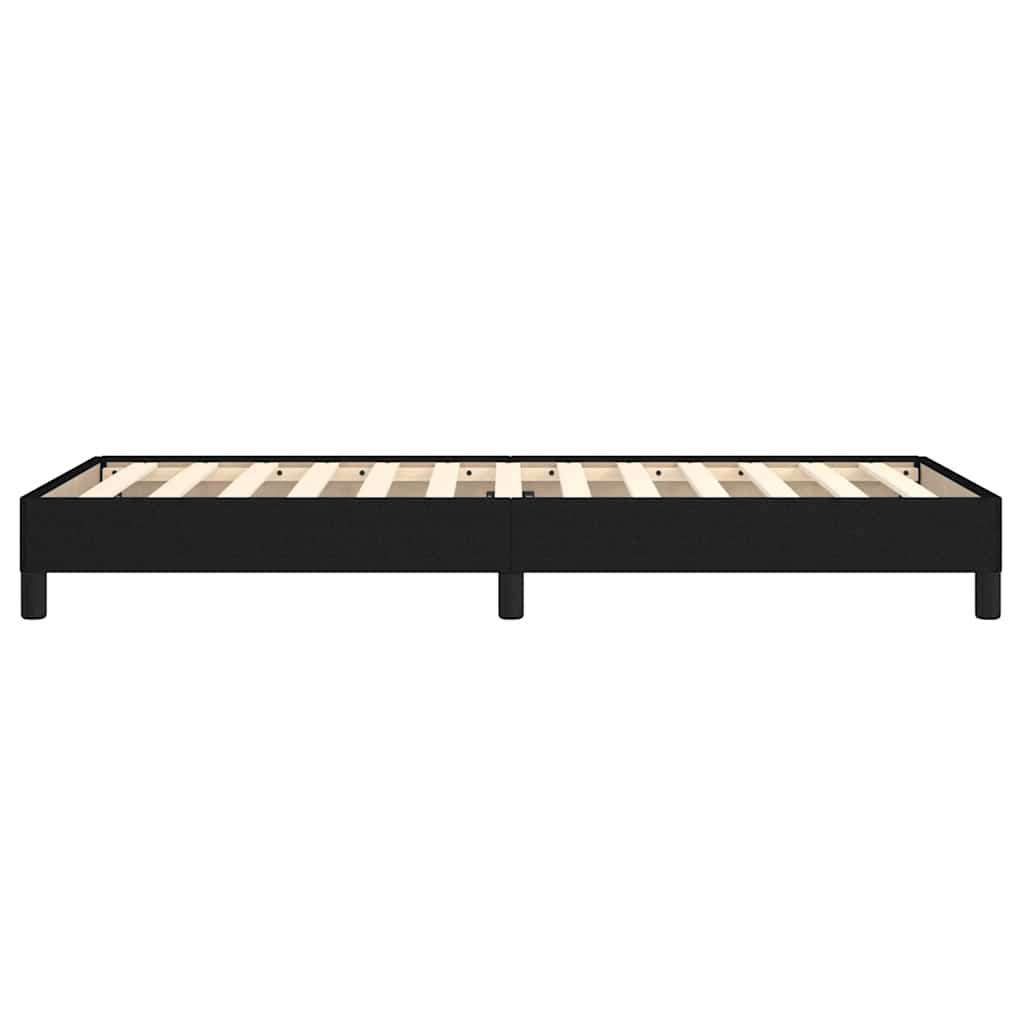 Giroletto senza Materasso Nero 100x200 cm in Tessuto