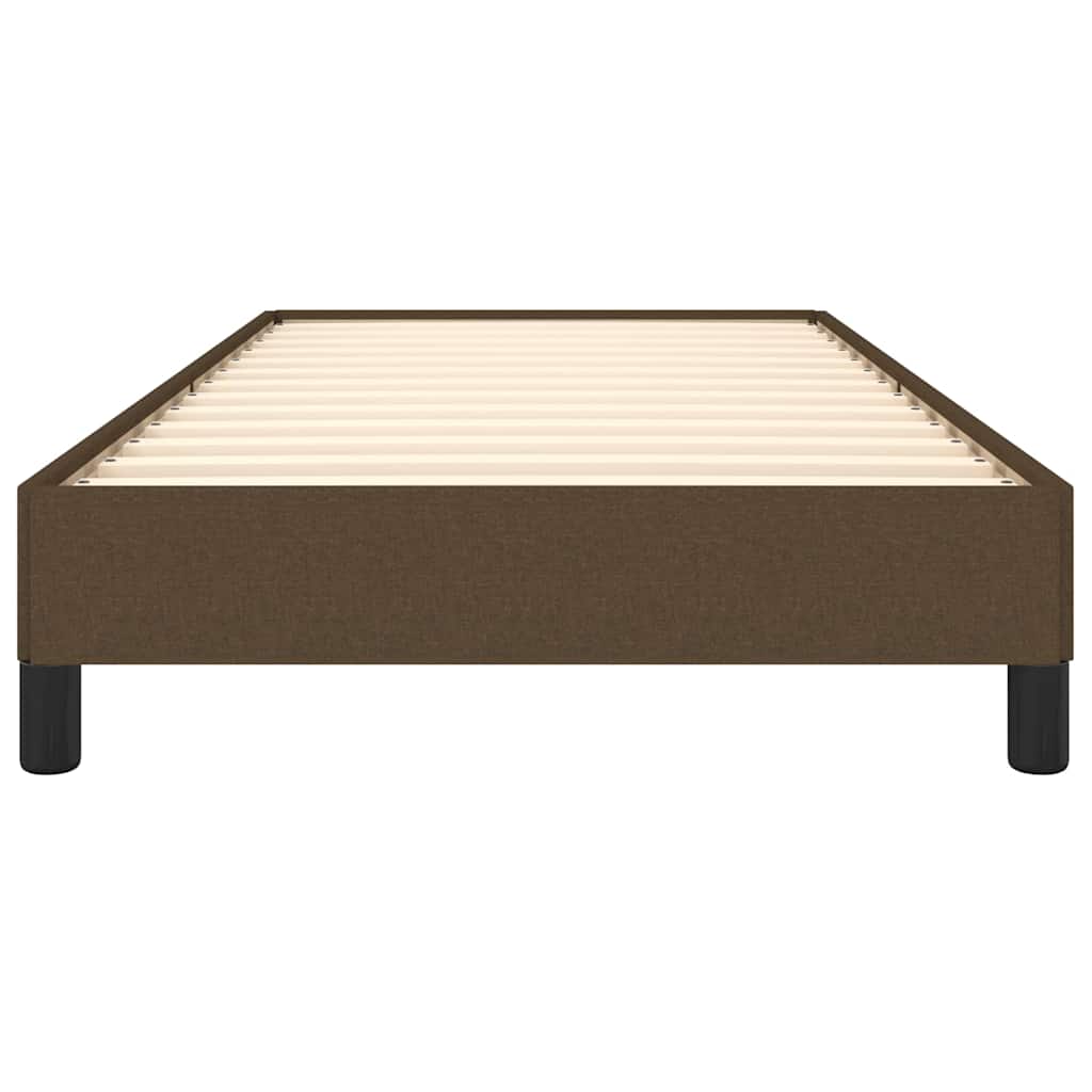 Giroletto senza Materasso Marrone Scuro 100x200 cm Tessuto