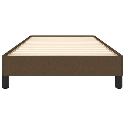 Giroletto senza Materasso Marrone Scuro 100x200 cm Tessuto