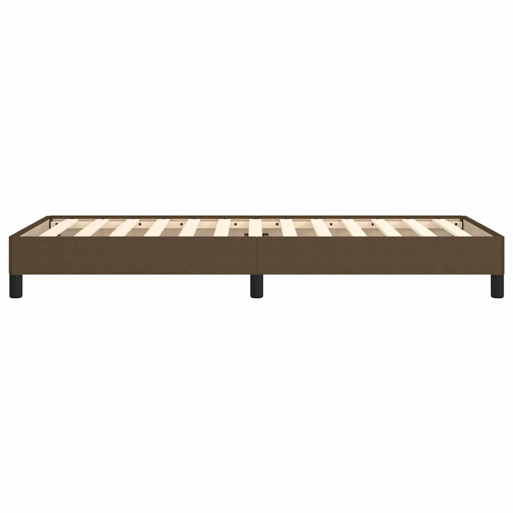 Giroletto senza Materasso Marrone Scuro 100x200 cm Tessuto