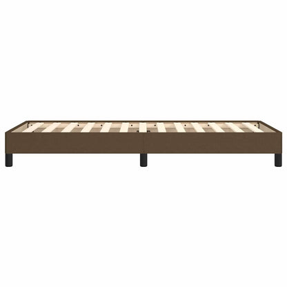 Giroletto senza Materasso Marrone Scuro 100x200 cm Tessuto