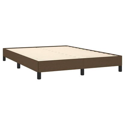 Giroletto senza Materasso Marrone Scuro 140x200 cm Tessuto