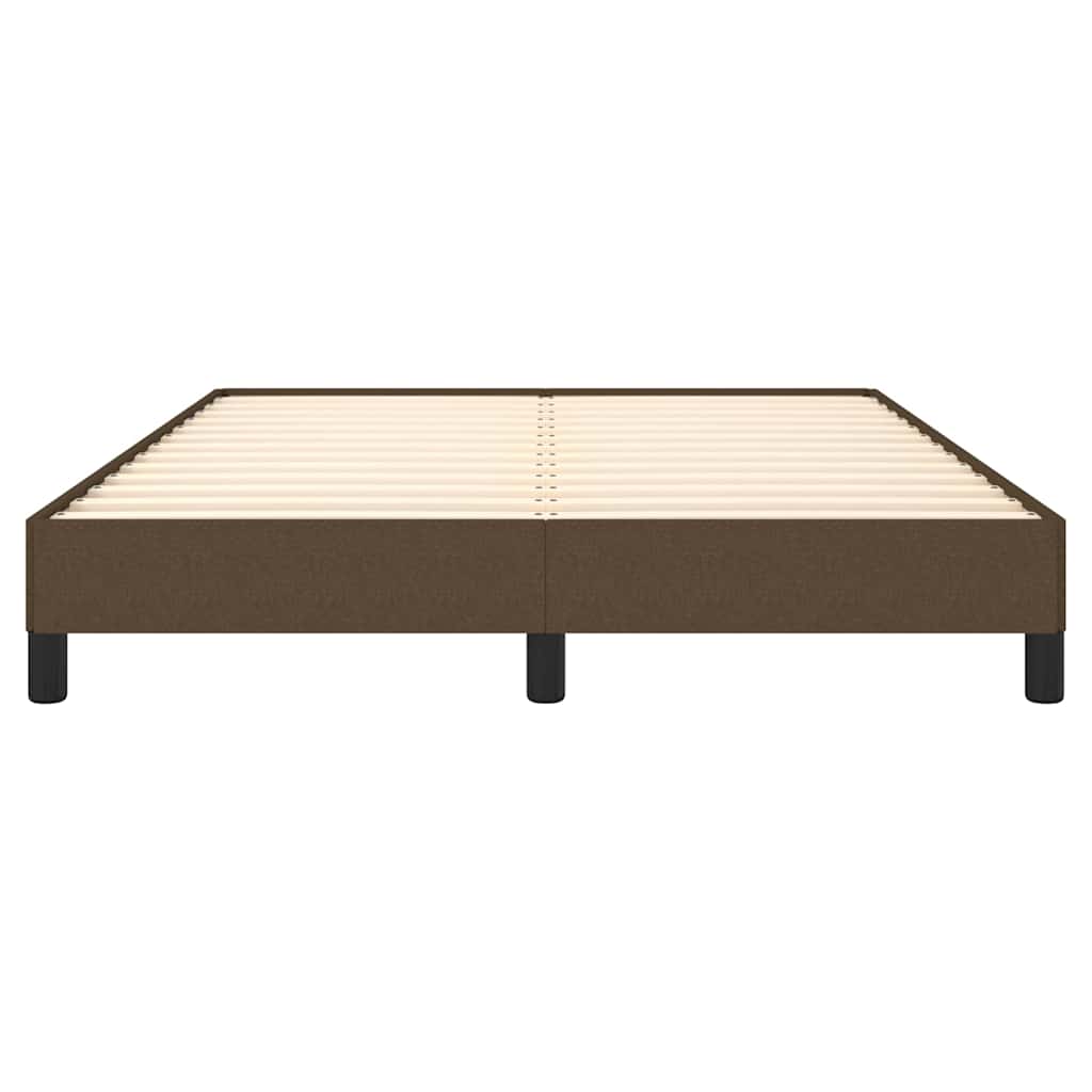 Giroletto senza Materasso Marrone Scuro 140x200 cm Tessuto