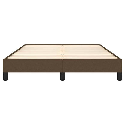 Giroletto senza Materasso Marrone Scuro 140x200 cm Tessuto