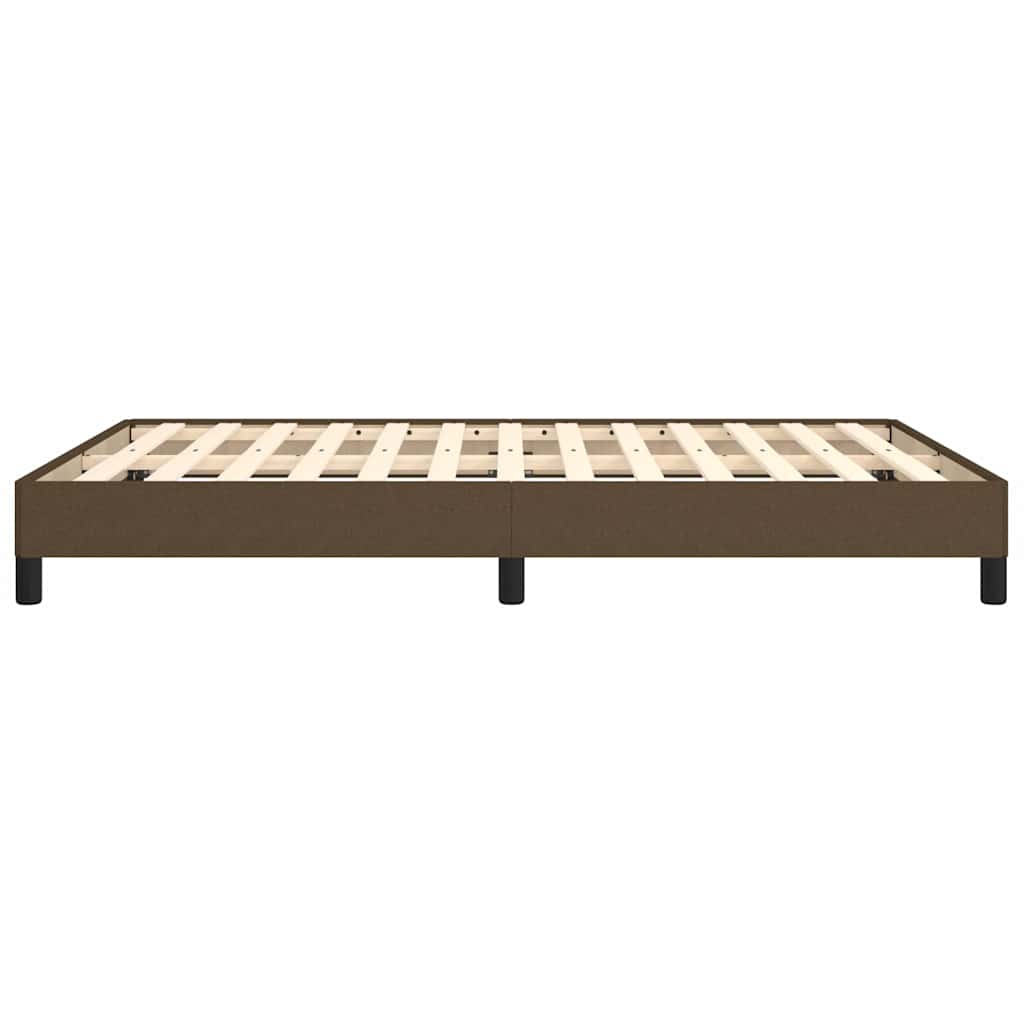Giroletto senza Materasso Marrone Scuro 140x200 cm Tessuto