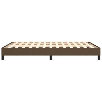 Giroletto senza Materasso Marrone Scuro 140x200 cm Tessuto