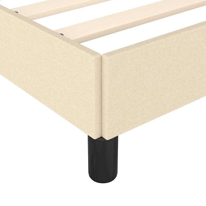 Giroletto senza Materasso Crema 140x200 cm in Tessuto