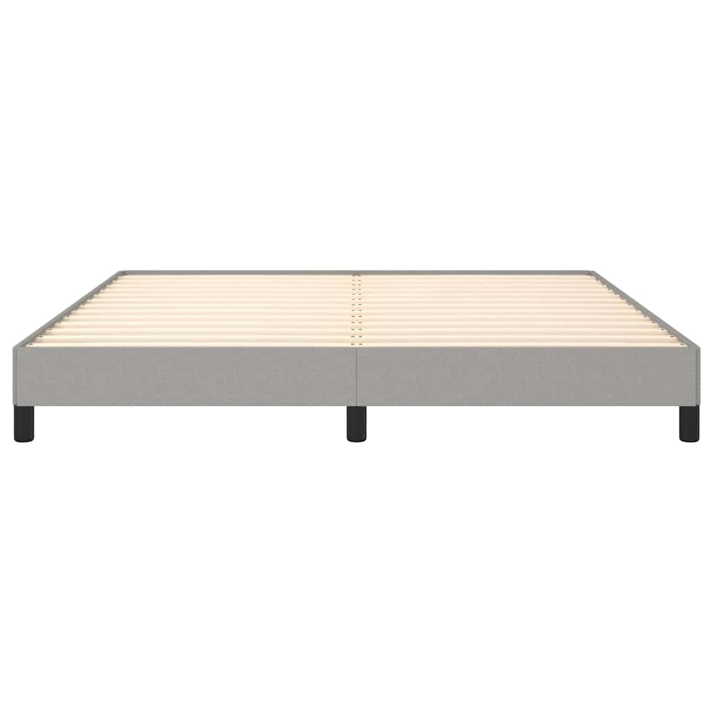 Giroletto senza Materasso Grigio Chiaro 160x200 cm Tessuto