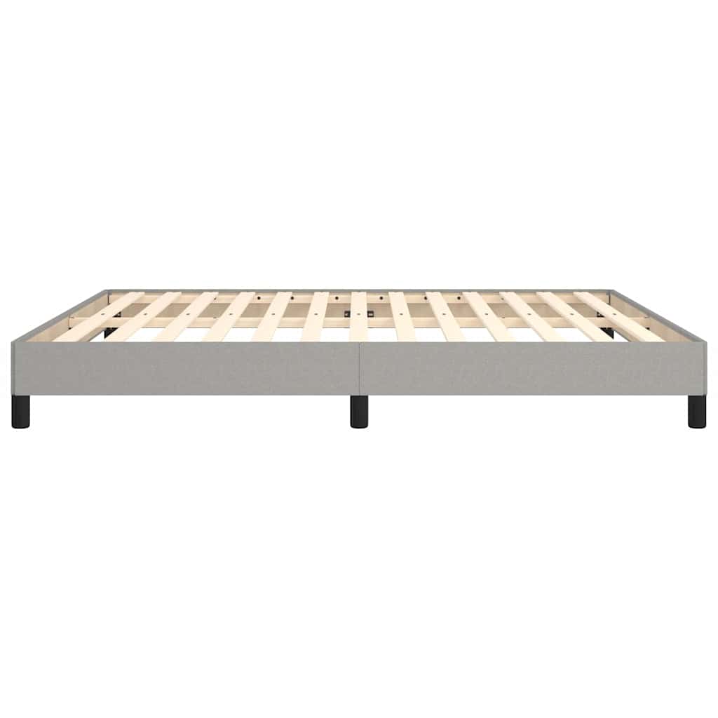 Giroletto senza Materasso Grigio Chiaro 160x200 cm Tessuto