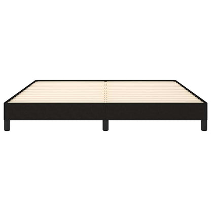 Giroletto senza Materasso Nero 160x200 cm in Tessuto