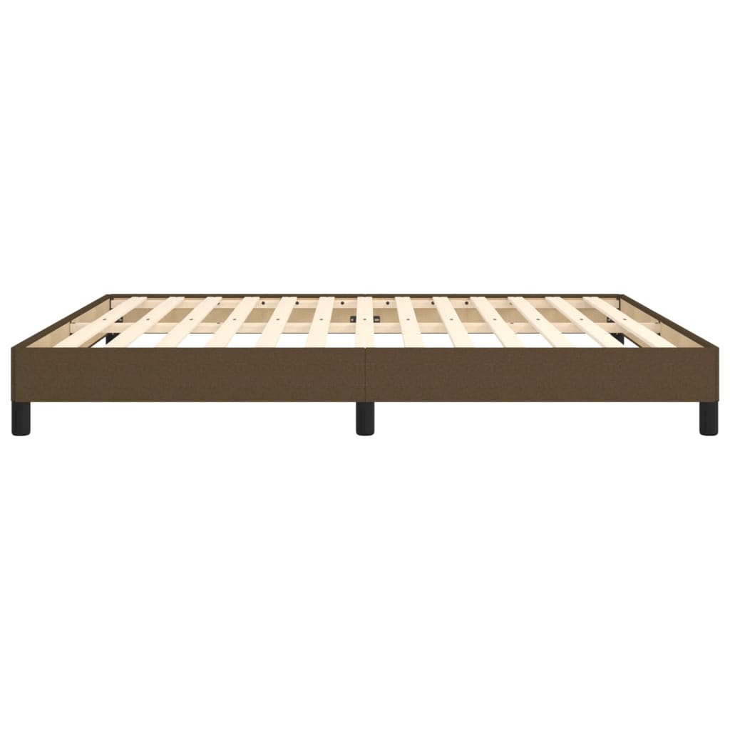 Giroletto senza Materasso Marrone Scuro 160x200 cm Tessuto - homemem39