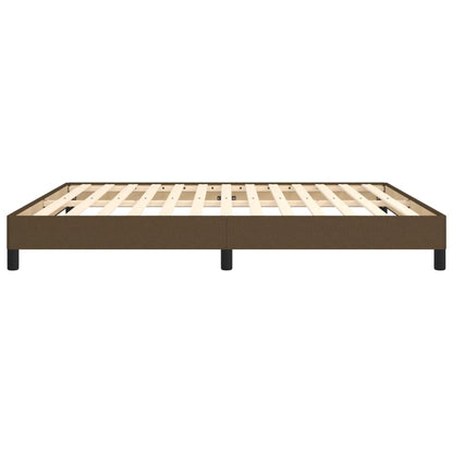 Giroletto senza Materasso Marrone Scuro 160x200 cm Tessuto - homemem39