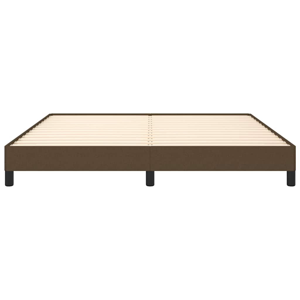 Giroletto senza Materasso Marrone Scuro 180x200 cm Tessuto