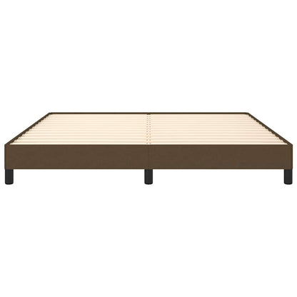 Giroletto senza Materasso Marrone Scuro 180x200 cm Tessuto
