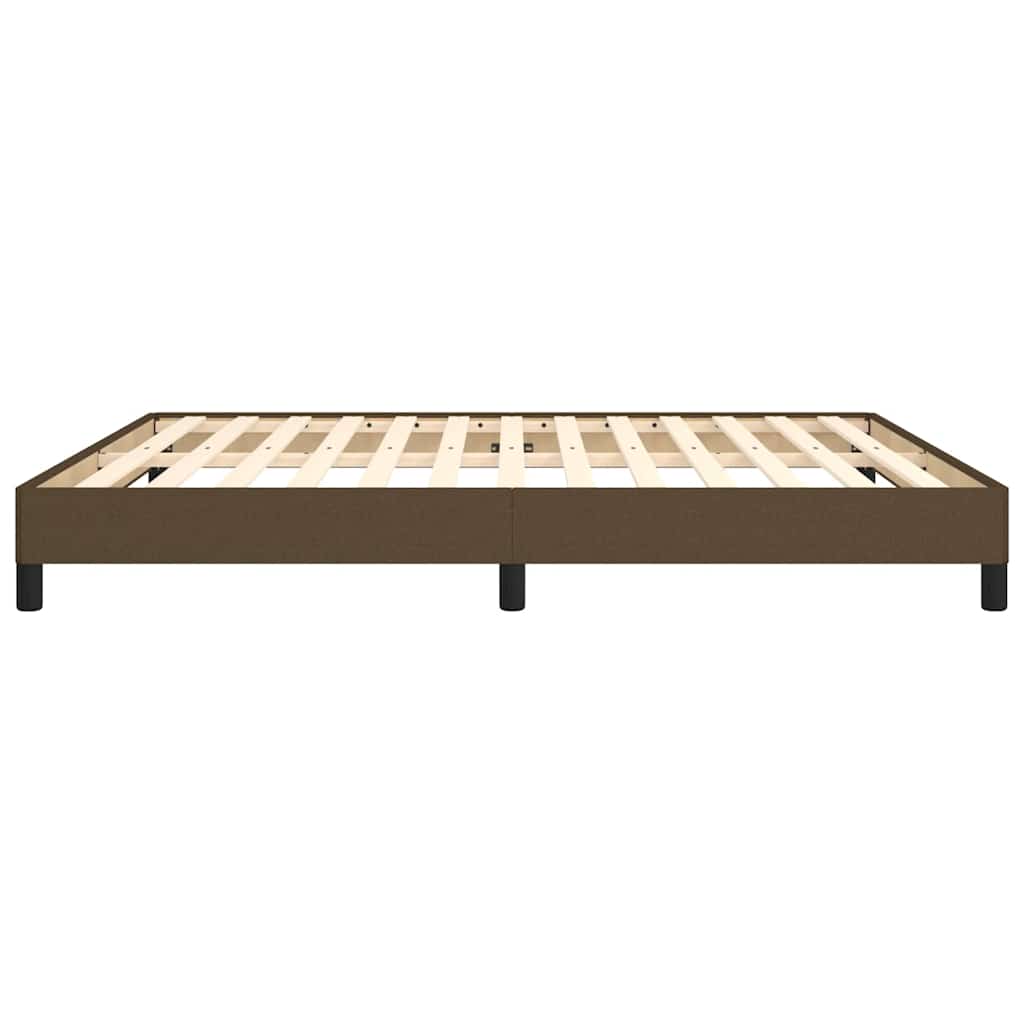 Giroletto senza Materasso Marrone Scuro 180x200 cm Tessuto