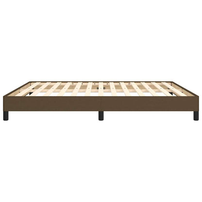 Giroletto senza Materasso Marrone Scuro 180x200 cm Tessuto