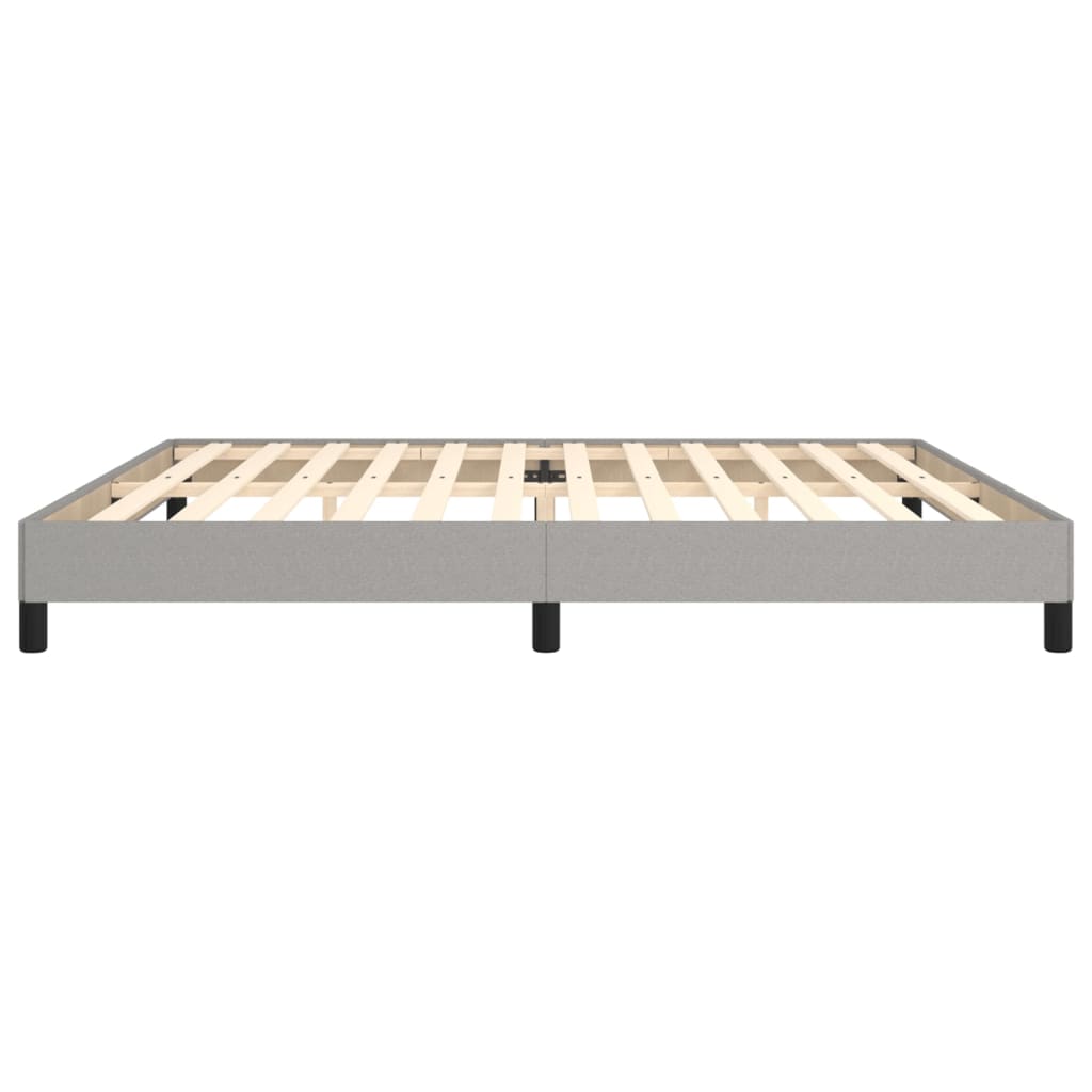 Giroletto senza Materasso Grigio Chiaro 200x200 cm Tessuto - homemem39