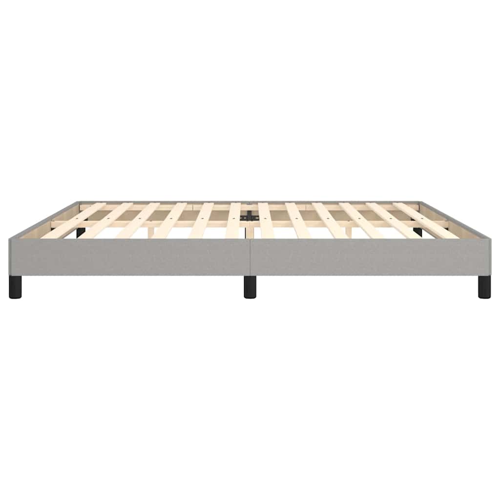 Giroletto senza Materasso Grigio Chiaro 200x200 cm Tessuto