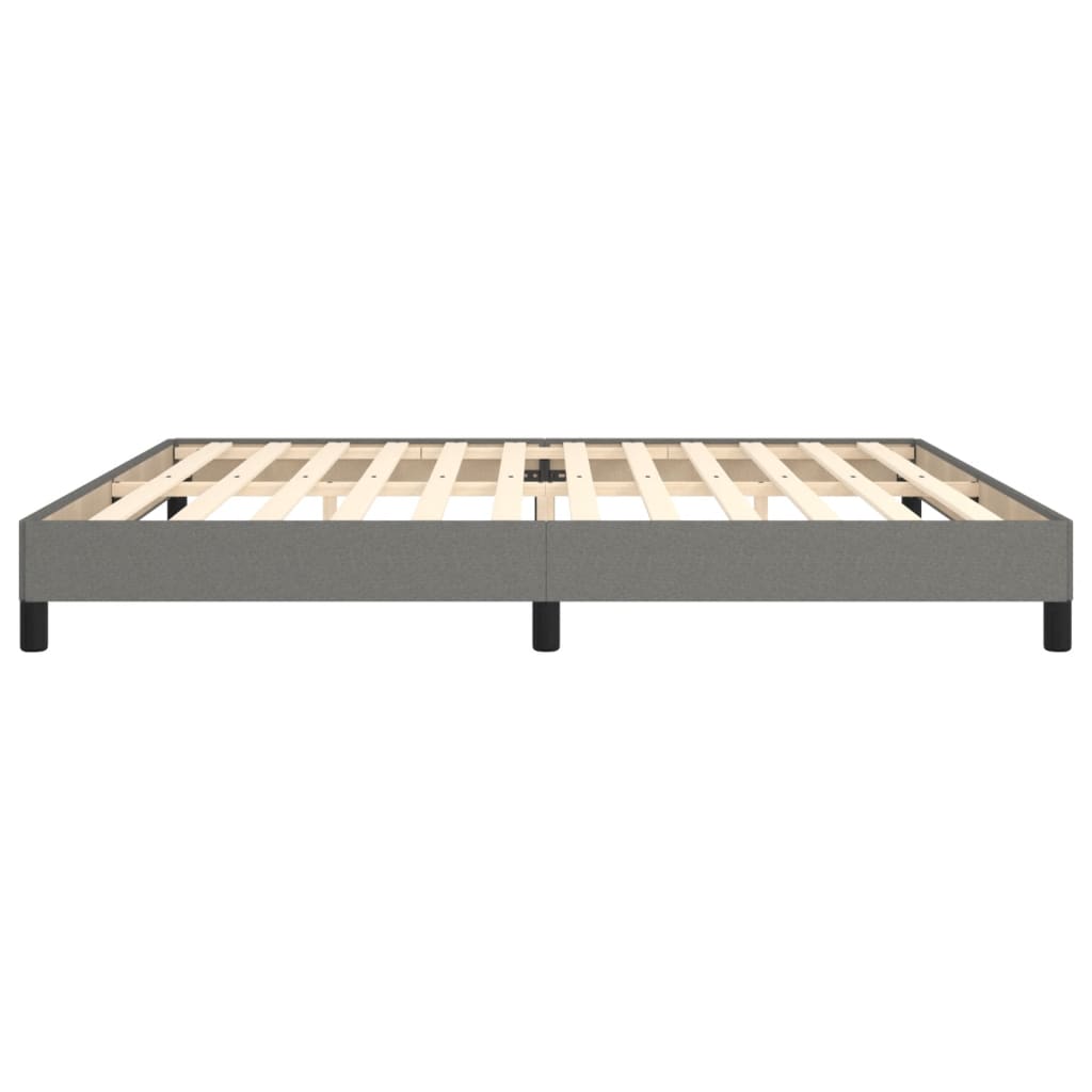 Giroletto senza Materasso Grigio Scuro 200x200 cm Tessuto - homemem39