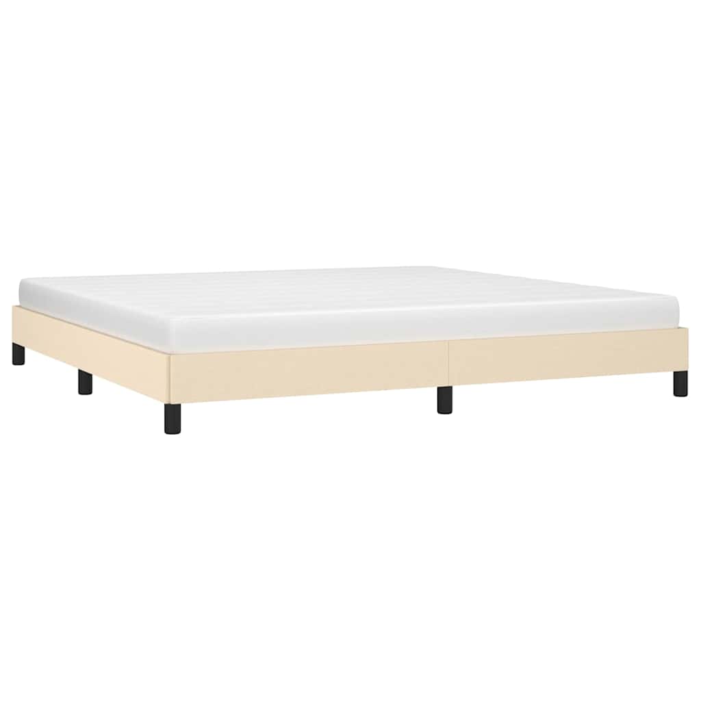 Giroletto senza Materasso Crema 200x200 cm in Tessuto