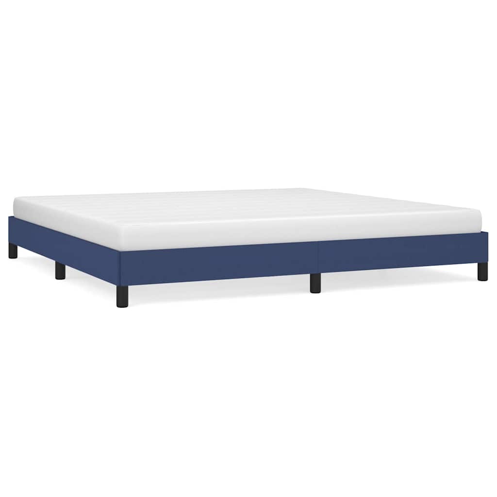 Giroletto senza Materasso Blu 200x200 cm in Tessuto