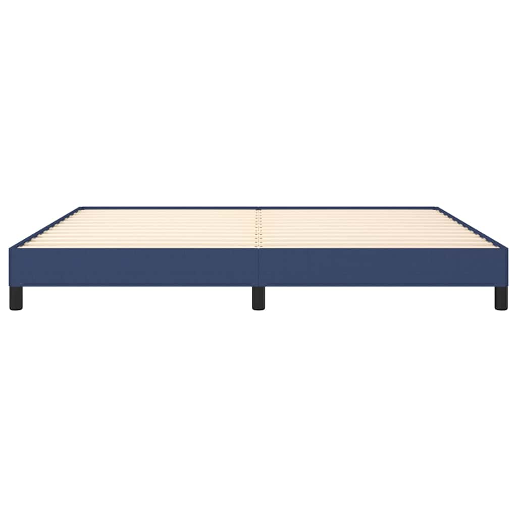 Giroletto senza Materasso Blu 200x200 cm in Tessuto