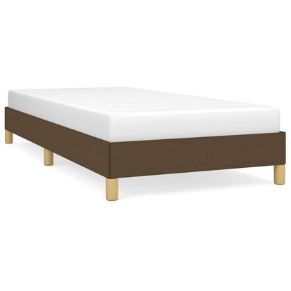 Giroletto senza Materasso Marrone Scuro 80x200 cm Tessuto