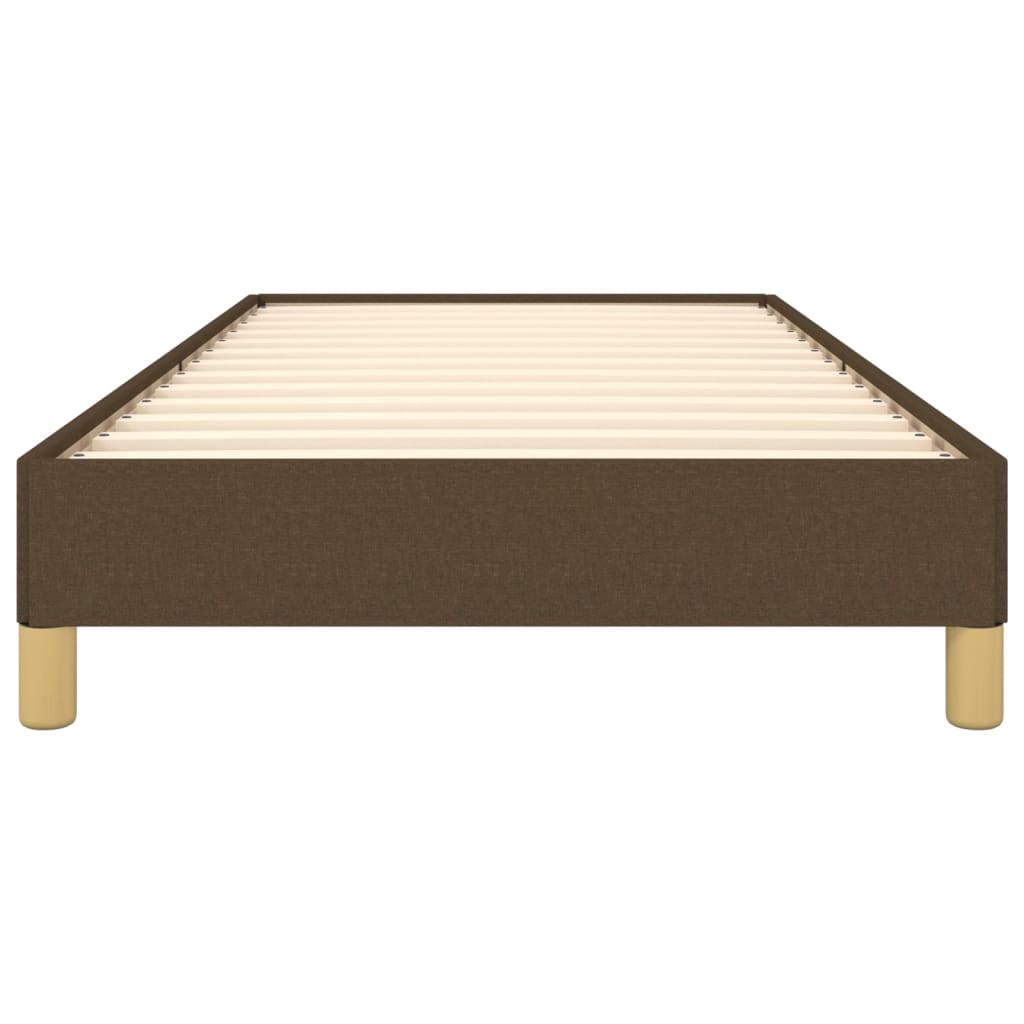 Giroletto senza Materasso Marrone Scuro 80x200 cm Tessuto - homemem39