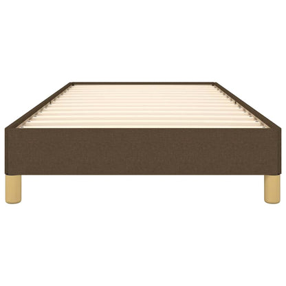 Giroletto senza Materasso Marrone Scuro 80x200 cm Tessuto