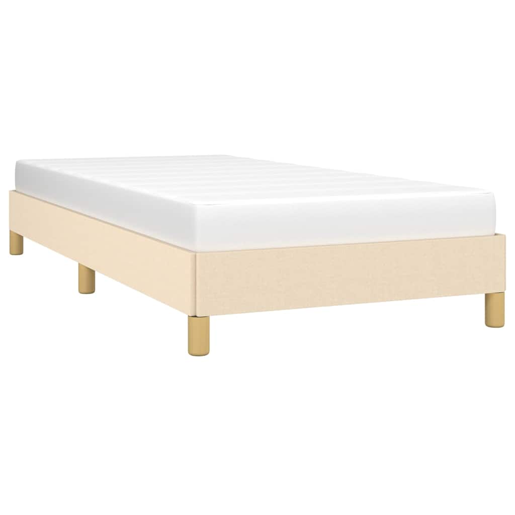 Giroletto senza Materasso Crema 80x200 cm in Tessuto