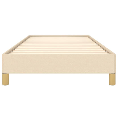 Giroletto senza Materasso Crema 90x190 cm in Tessuto