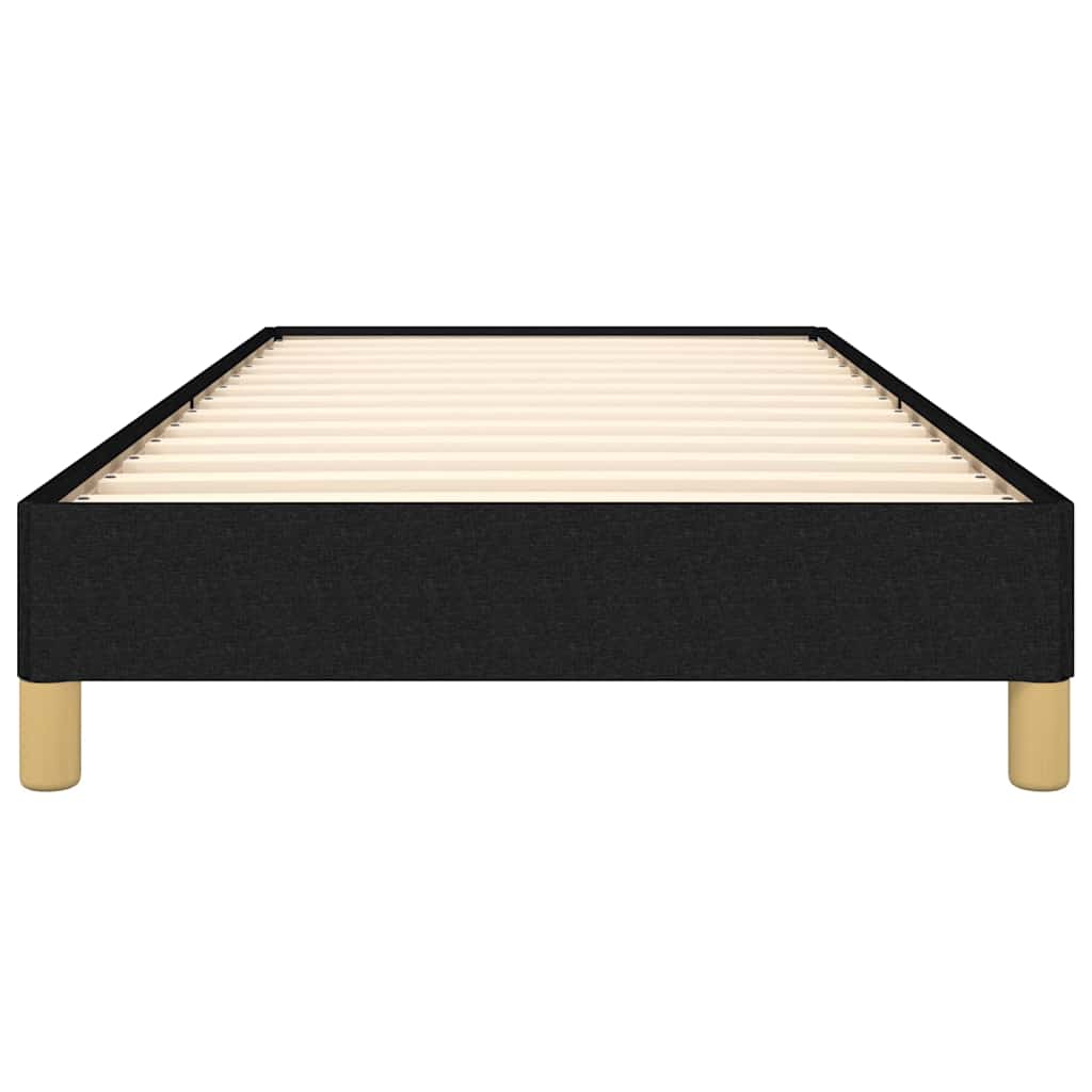 Giroletto senza Materasso Nero 90x200 cm in Tessuto