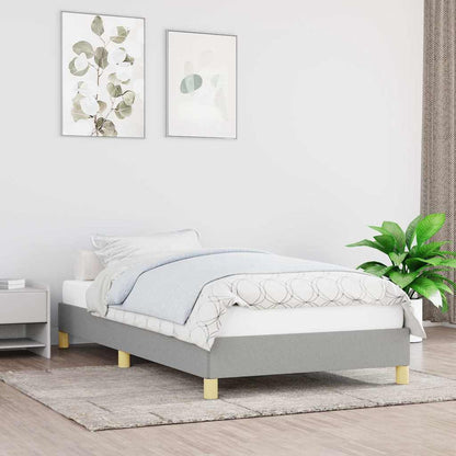 Giroletto senza Materasso Grigio Chiaro 100x200 cm Tessuto