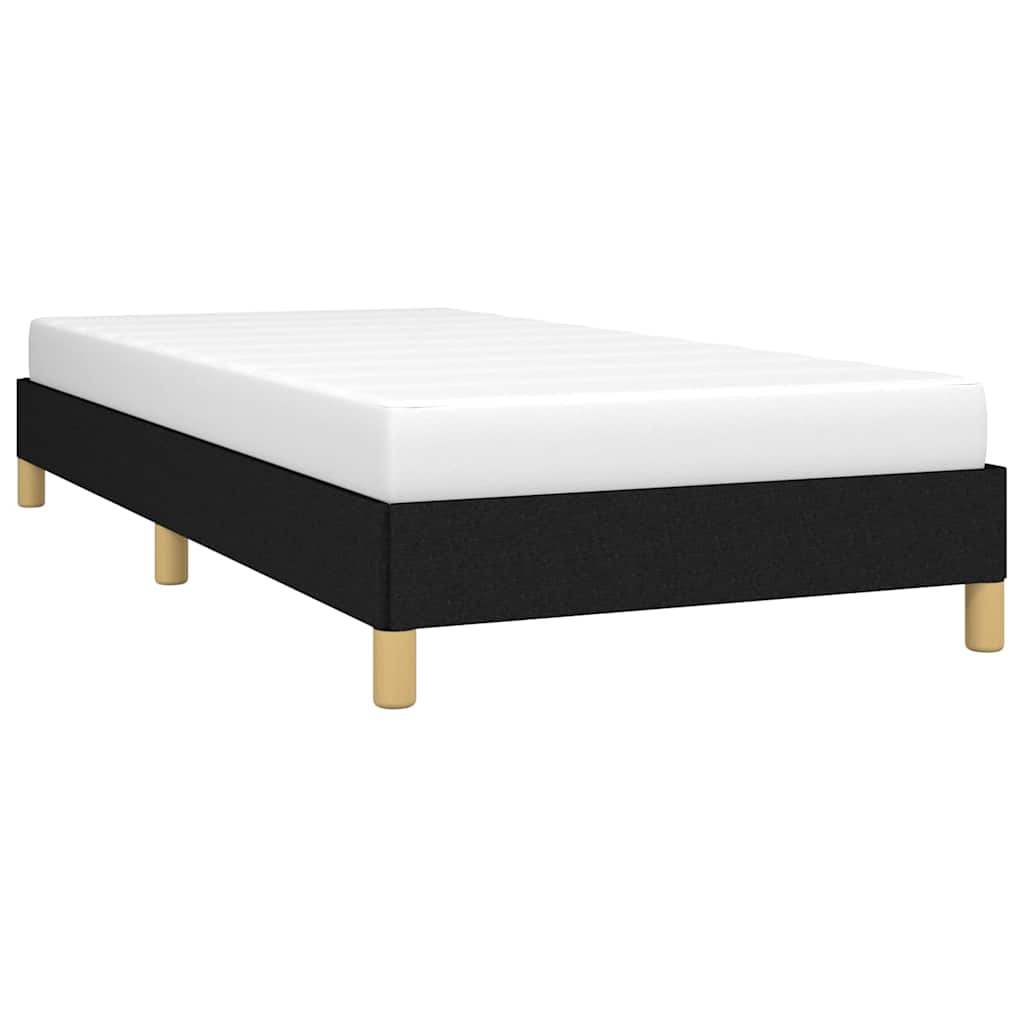 Giroletto senza Materasso Nero 100x200 cm in Tessuto