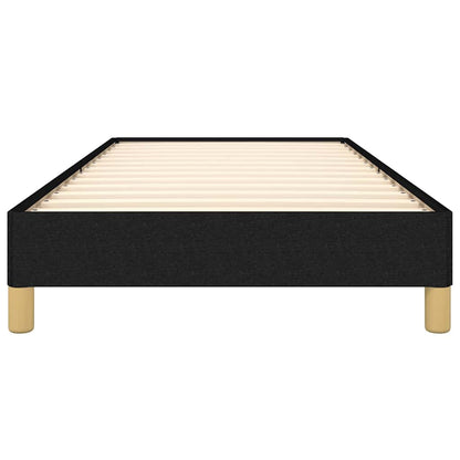 Giroletto senza Materasso Nero 100x200 cm in Tessuto