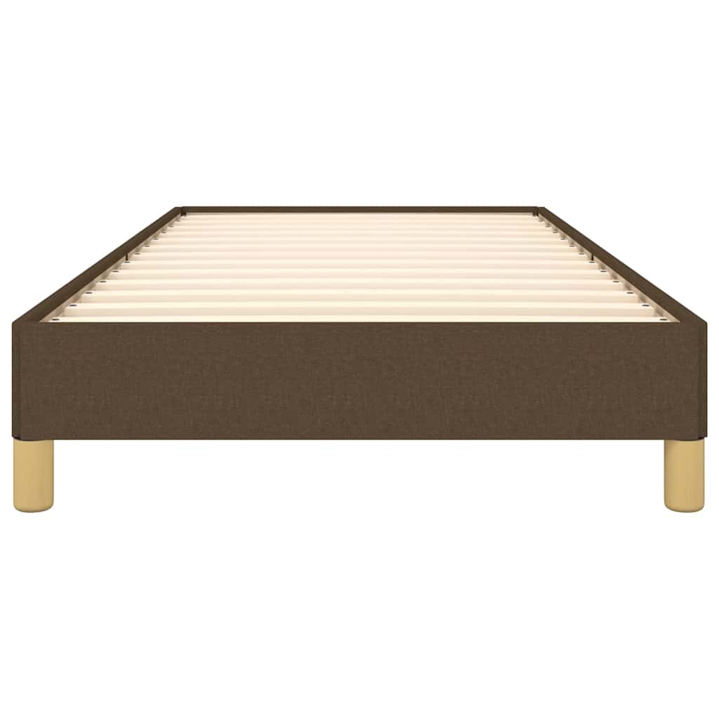 Giroletto senza Materasso Marrone Scuro 100x200 cm Tessuto