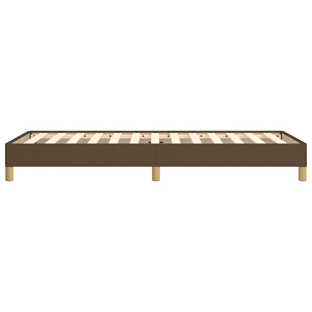 Giroletto senza Materasso Marrone Scuro 100x200 cm Tessuto