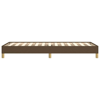 Giroletto senza Materasso Marrone Scuro 100x200 cm Tessuto